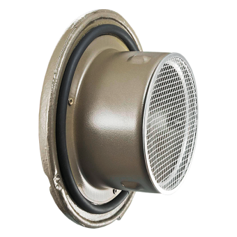 Решетка приточно-вытяжная металлическая круглая МВМ 150 бВл А ВЕНТС с сеткой Ø145