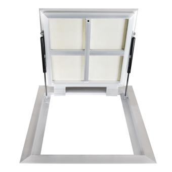 Напольный люк под плитку алюминиевый с газовыми амортизаторами D7080 floor lift AL EVECS 700x800