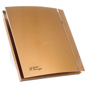 Вентилятор малошумный Silent-100 CZ DESIGN Gold Soler&Palau с индикатором и обратным клапаном золото Ø100