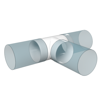 Тройник круглый Т-образный 16ТП ЭРА Ø160