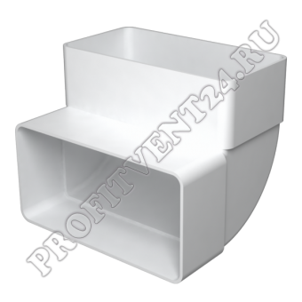 Колено плоское вертикальное 90º 511КВП ЭРА 55x110